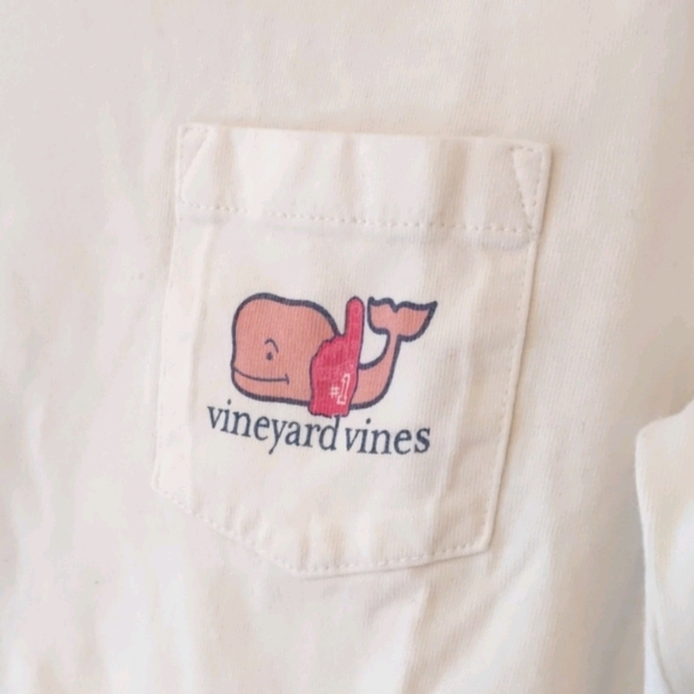 Vineyard Vines pink whale logo long sleeve